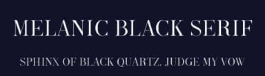 Melanic Black Serif by Wahyu & Sani Co. — Serif Font — thumbnail 2