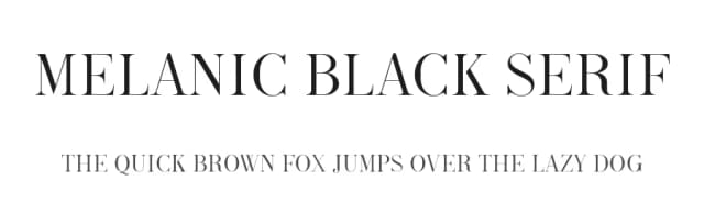 Melanic Black Serif by Wahyu & Sani Co. — Serif Font