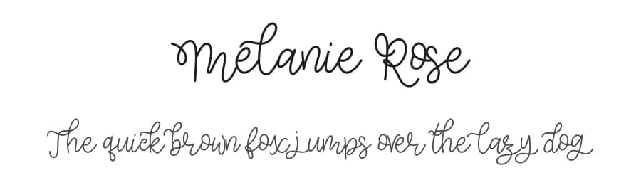 Melanie Rose by Elbanadha Creative — Script Handwritten Font