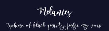 Melanies by Hugefonts — Script Handwritten Font — thumbnail 2