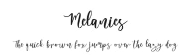 Melanies by Hugefonts — Script Handwritten Font — thumbnail 1