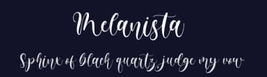 Melanista by Almarkhatype — Script Handwritten Font — thumbnail 2