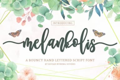Melankolis Font by Kotak Kuning Studio — Script Handwritten Font — thumbnail 1