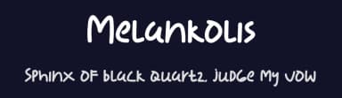 Melankolis by Hamsah — Script Handwritten Font — thumbnail 2