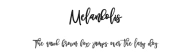 Melankolis by Kotak Kuning Studio — Script Handwritten Font — thumbnail 1