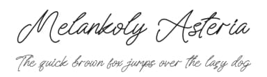 Melankoly Asteria by Letterena Studios — Script Handwritten Font — thumbnail 1
