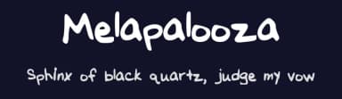 Melapalooza by Melinda — Script Handwritten Font — thumbnail 2