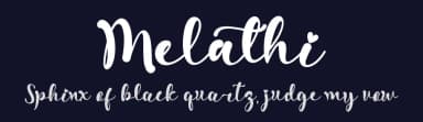Melathi by Yoga Letter — Script Handwritten Font — thumbnail 2