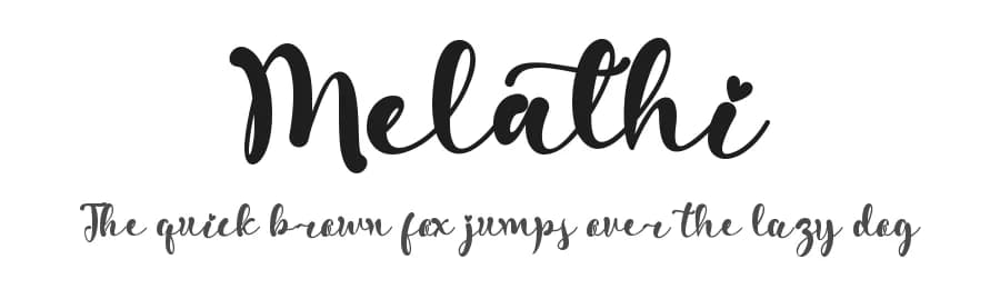 Melathi by Yoga Letter — Script Handwritten Font