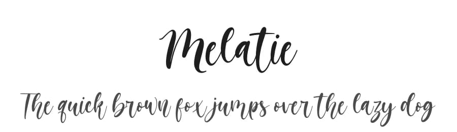 Melatie by Almarkhatype — Script Handwritten Font