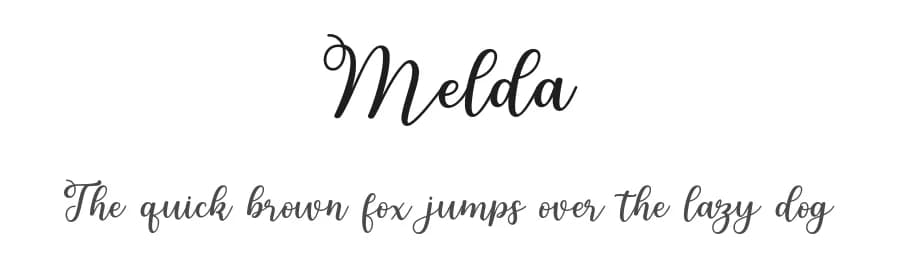 Melda by Bexxtype — Script Handwritten Font