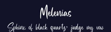 Melenias by Din Studio — Script Handwritten Font — thumbnail 2