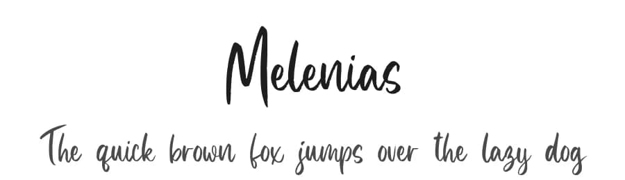 Melenias by Din Studio — Script Handwritten Font