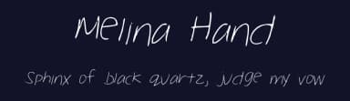 Melina Hand by melina — Script Handwritten Font — thumbnail 2
