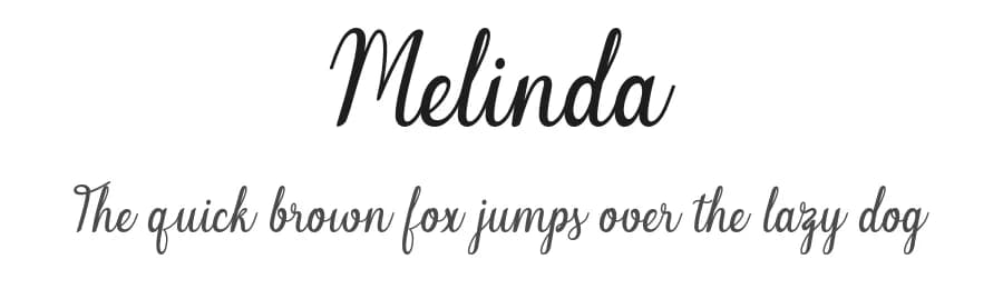 Melinda by Marwah Store — Script Handwritten Font