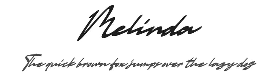 Melinda by Vunira Design — Script Handwritten Font
