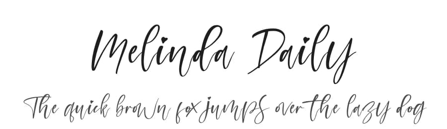 Melinda Daily by Perspectype Studio - Letterena.com — Script Handwritten Font