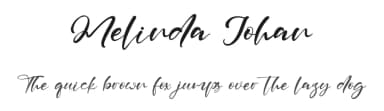 Melinda Johan by Kong Font — Script Handwritten Font — thumbnail 1