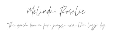 Melinda Rosalie by Bluestype Studio — Script Handwritten Font — thumbnail 1