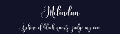 Melindan by Muhammad Nazar — Script Handwritten Font — thumbnail 2