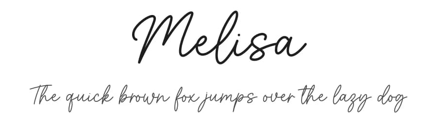 Melisa by Graphix Line Studio — Script Handwritten Font