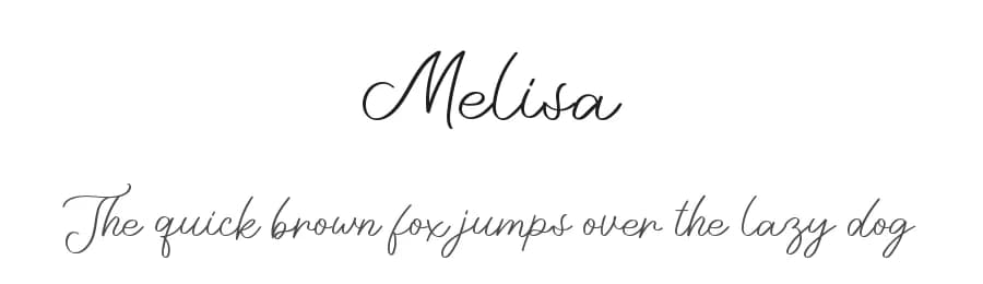 Melisa by AminMario — Script Handwritten Font