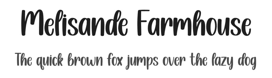 Melisande Farmhouse by Graphix Line Studio — Script Handwritten Font