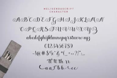 Melisenda Script Font by Stripes Studio — Script Handwritten Font — thumbnail 6