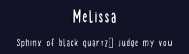 Melissa by Melissa — Script Handwritten Font — thumbnail 2