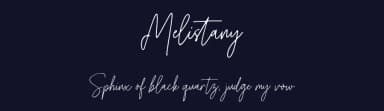 Melistany by Typebae Foundry — Script Handwritten Font — thumbnail 2