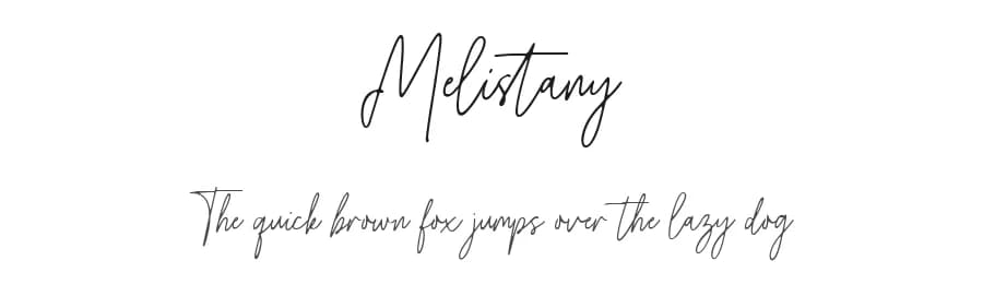 Melistany by Typebae Foundry — Script Handwritten Font