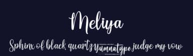Meliya by Yumna Family — Script Handwritten Font — thumbnail 2