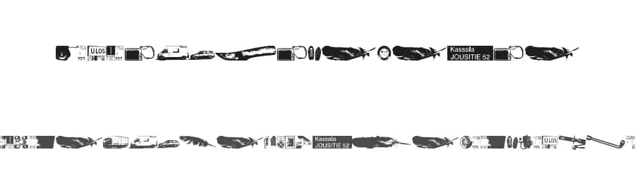 Melkein Aito Kopio by Juha Korhonen — Dingbats Font