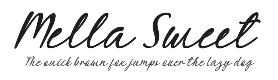 Mella Sweet by Yoga Letter — Script Handwritten Font