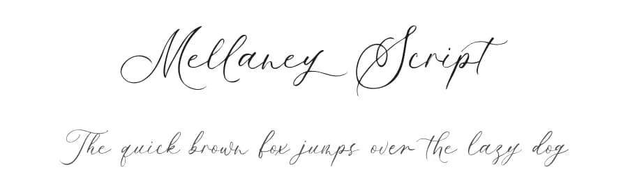 Mellaney Script by ReyreyBlue — Script Handwritten Font