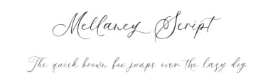 Mellaney Script by ReyreyBlue — Script Handwritten Font — thumbnail 1