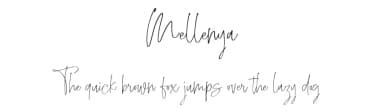 Mellenya by Vunira Design — Script Handwritten Font — thumbnail 1