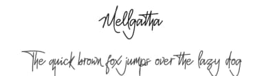 Mellgatha by Nartz type — Script Handwritten Font — thumbnail 1