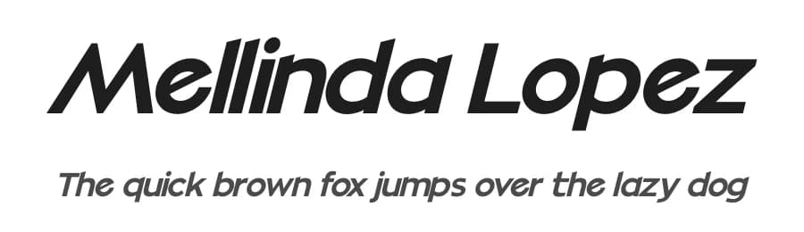Mellinda Lopez by Letterena Studios — Sans Serif Font