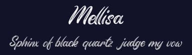 Mellisa by Vunira Design — Script Handwritten Font — thumbnail 2