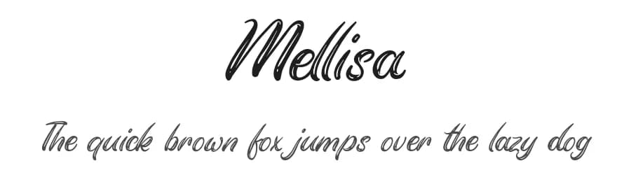 Mellisa by Vunira Design — Script Handwritten Font