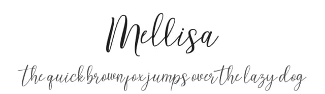 Mellisa by Brett Hartley Script — Script Handwritten Font