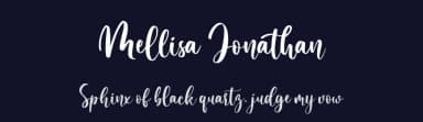 Mellisa Jonathan by Yumna Family — Script Handwritten Font — thumbnail 2