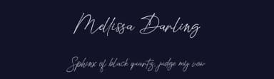 Mellissa Darling by Faqih Fawaji — Script Handwritten Font — thumbnail 2
