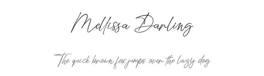 Mellissa Darling by Faqih Fawaji — Script Handwritten Font