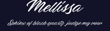 Mellissa by Billy Argel Fonts ® — Script Handwritten Font — thumbnail 2