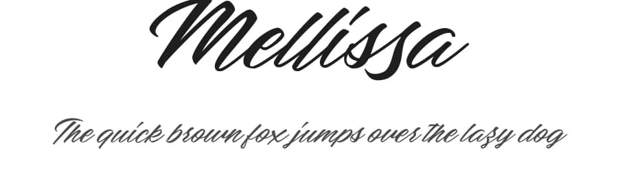 Mellissa by Billy Argel Fonts ® — Script Handwritten Font