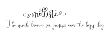 Melliste by Bexxtype — Script Handwritten Font — thumbnail 1