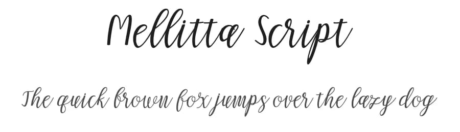 Mellitta Script by Bexxtype — Script Handwritten Font