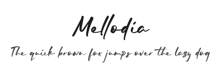 Mellodia by Kong Font — Script Handwritten Font